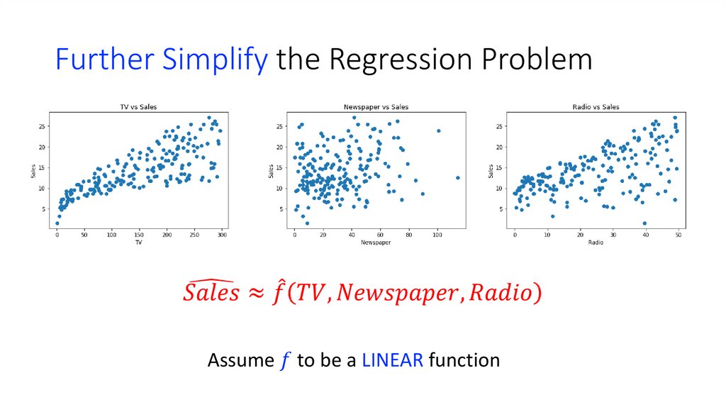 Further Simplify the Regression Problem