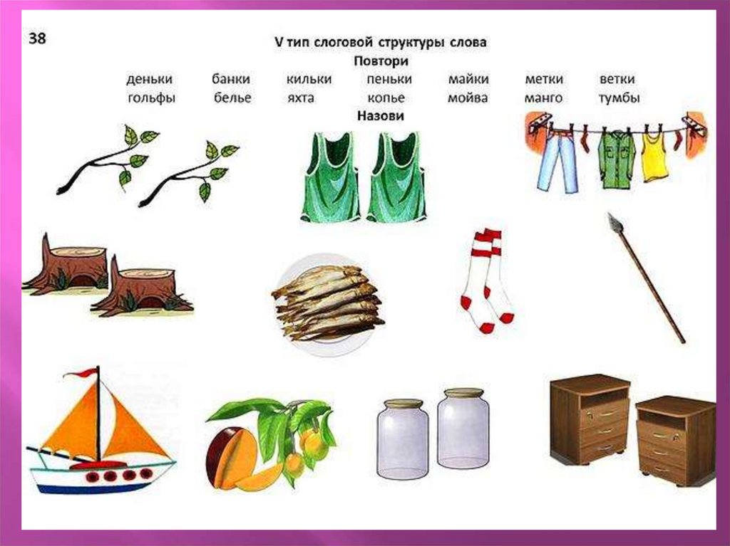 1 класс слоговой структуры слова картинки