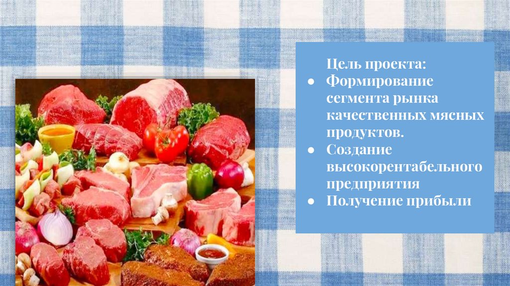 План мясного магазина