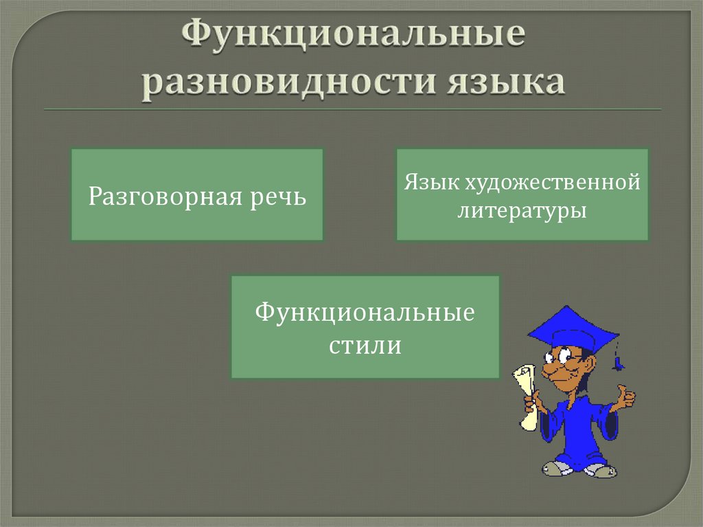 Функциональные стили современного русского литературного языка презентация