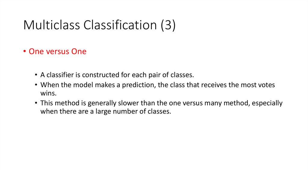 Multiclass Classification (3)