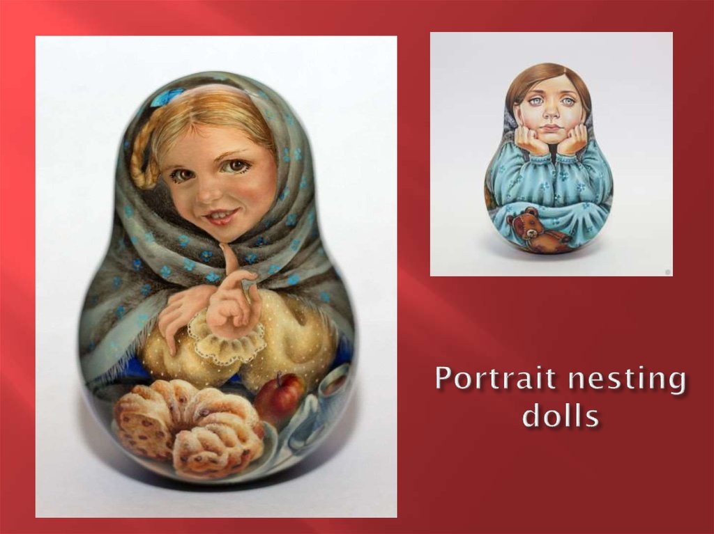 Portrait nesting dolls