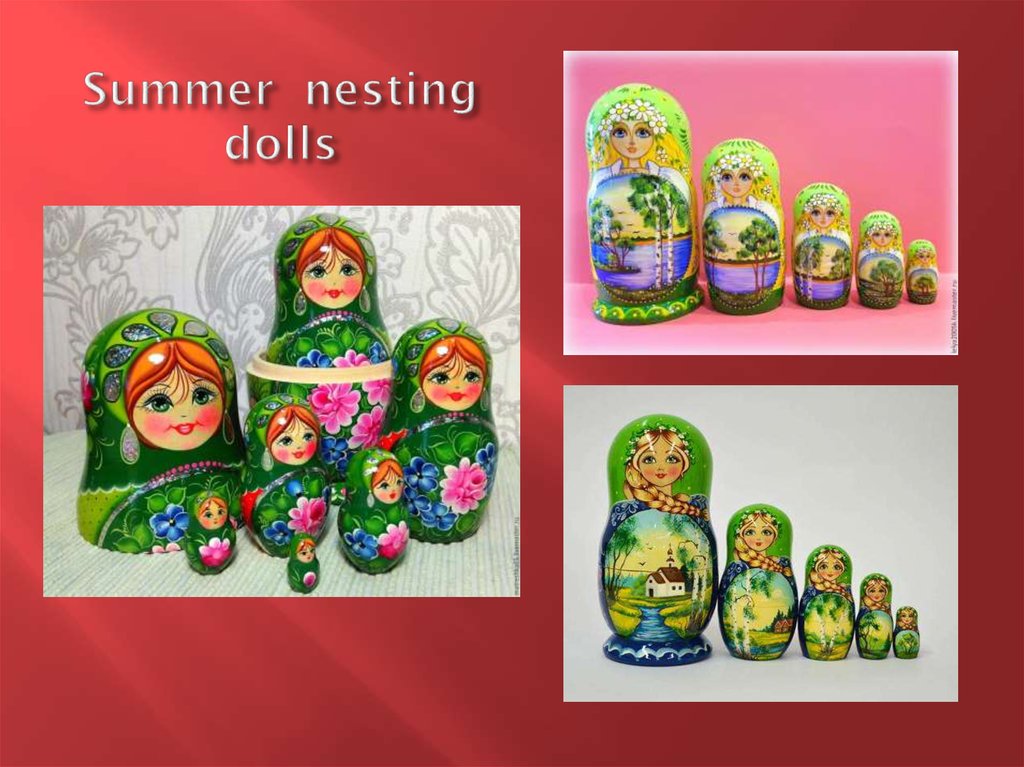 Summer nesting dolls