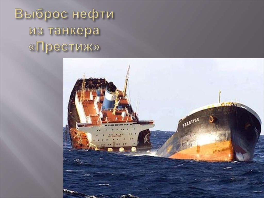 Выброс нефти из танкера «Престиж»