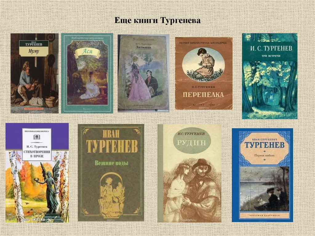 Книги тургенева картинки