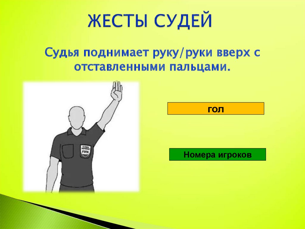 О чем говорит судья добавьте подписи к изображениям