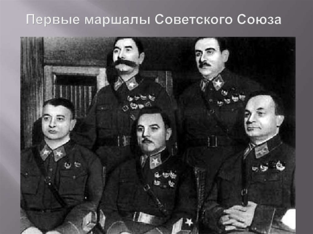 Первые маршалы Советского Союза