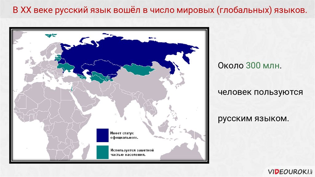 Карта мира язык