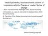 Macroeconomic control of innovation activity, change of leader, vector of change