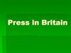 Press in Britain