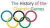 The history of the Olympic games