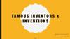 Famous inventors & inventions