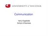 Communication. The Communication Process