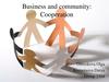 Business and community: Cooperation