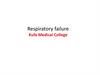 Respiratory failure Mod Lect