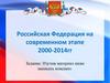 Российская Федерация на современном этапе 2000-2014 гг