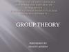 Group theory. Symmetry in coordination chemistry