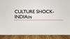 Culture shock - India