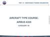Aircraft type course: airbus a320 category b1
