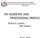 My academic and professional profile