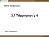Trigonometry 4. Lecture Outline