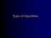 Types of algorithms