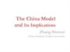 The China Model and Its Implications