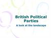 British Political Parties. A look at the landscape