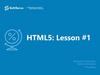 HTML 5. Introduction to HTML