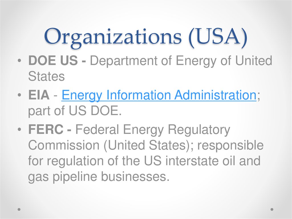Organizations (USA)