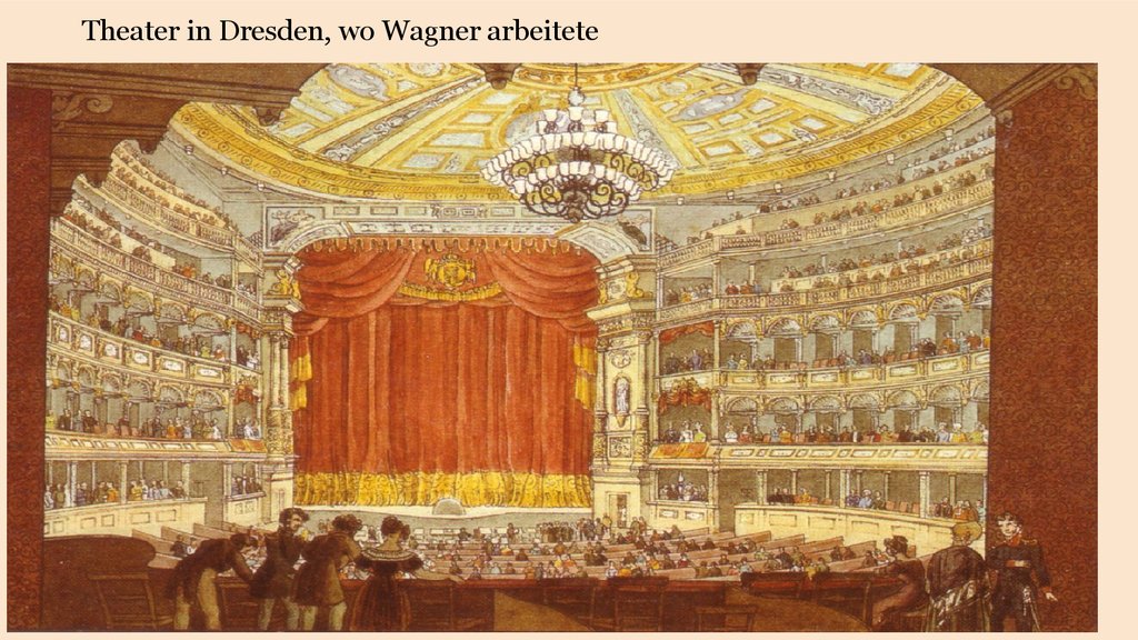 Theater in Dresden, wo Wagner arbeitete