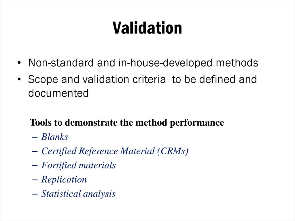 research methods for validation