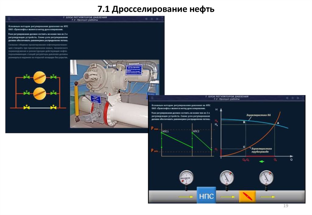 7.1 Дросселирование нефть