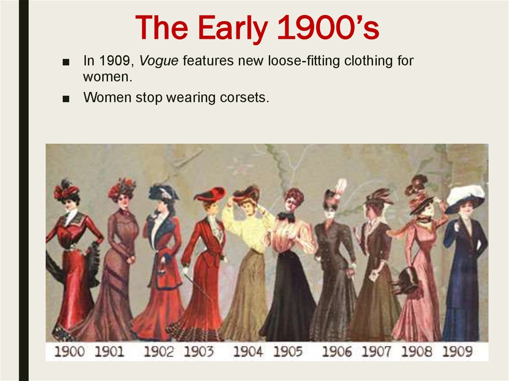The Early 1900’s