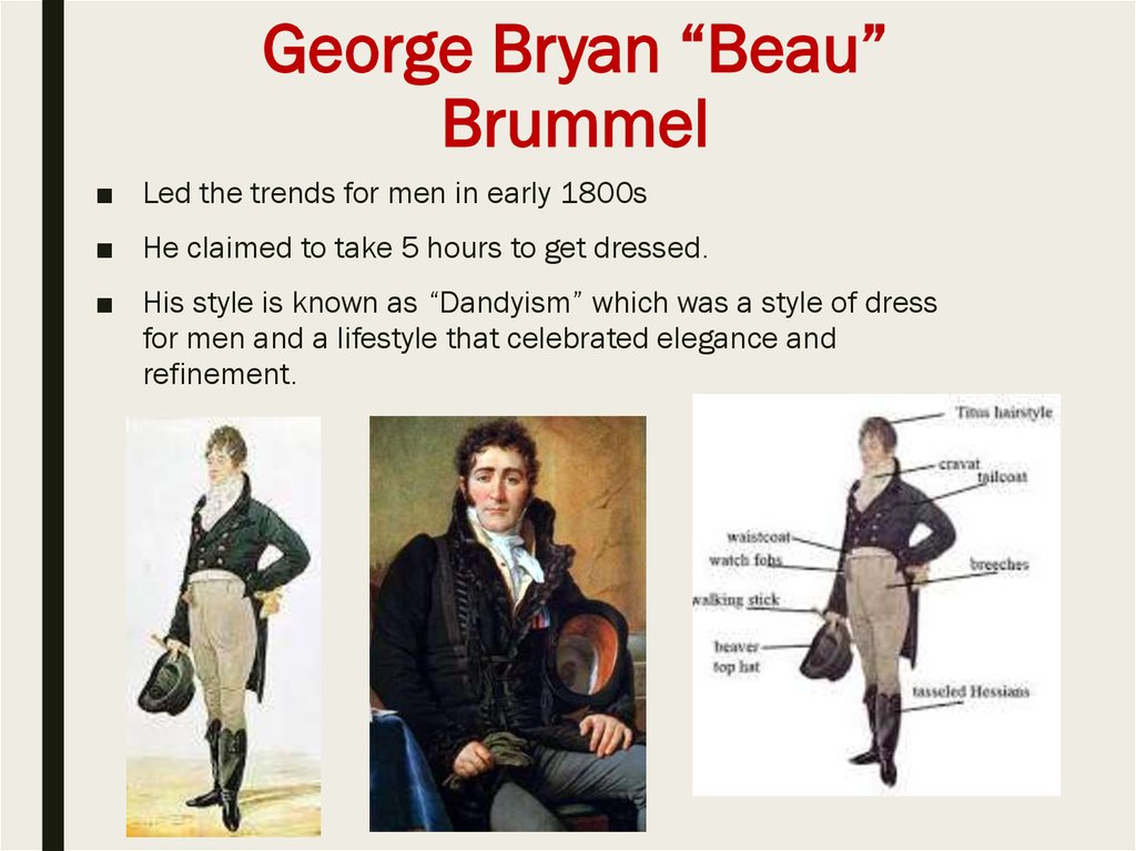 George Bryan “Beau” Brummel