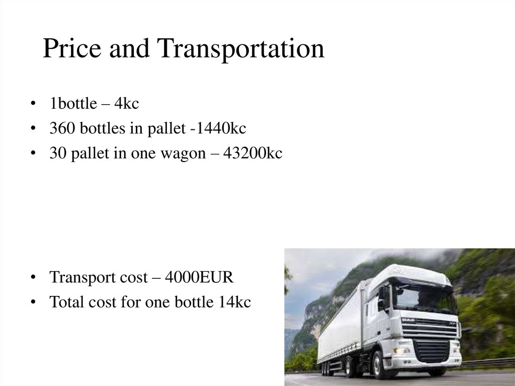 Price and Transportation