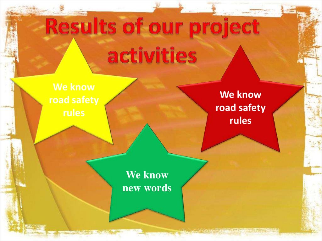 Our projects. Road Safety презентация. Safety слайд.