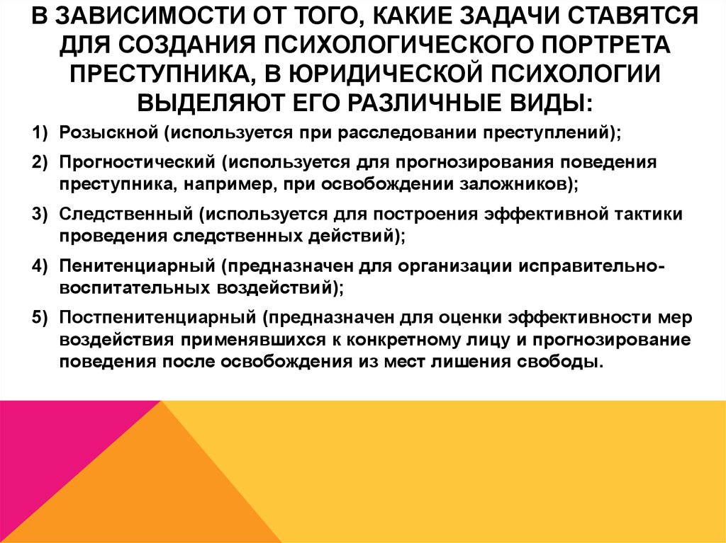 Перверт в психологии. Составление психологического портрета преступника.