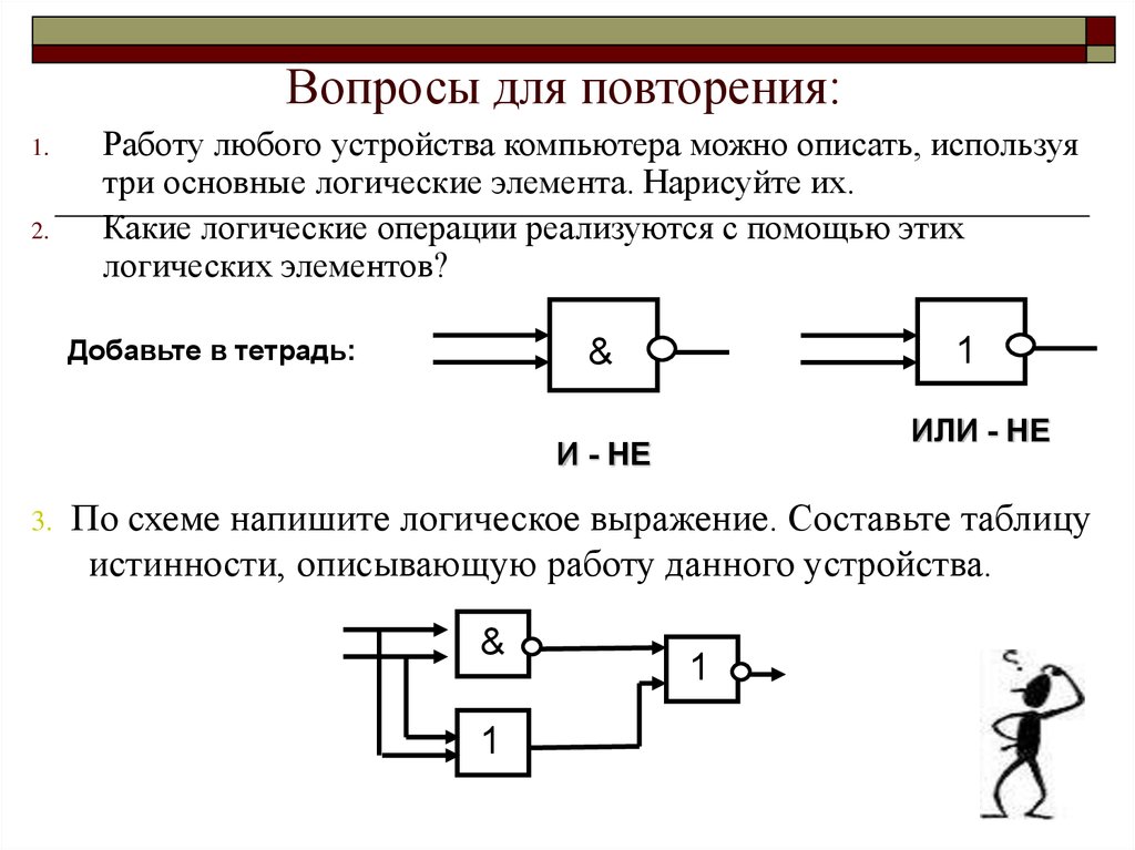 Выражением описывается. Логический элемент повторение. Логические элементы на радиоэлементах. Особенности работы логических элементов. Работу логических элементов описывают с помощью.