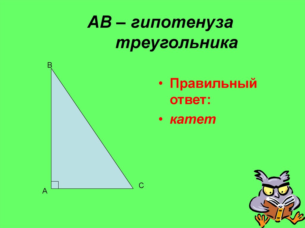Прямоугольный треугольник гипотенуза равна 17 см