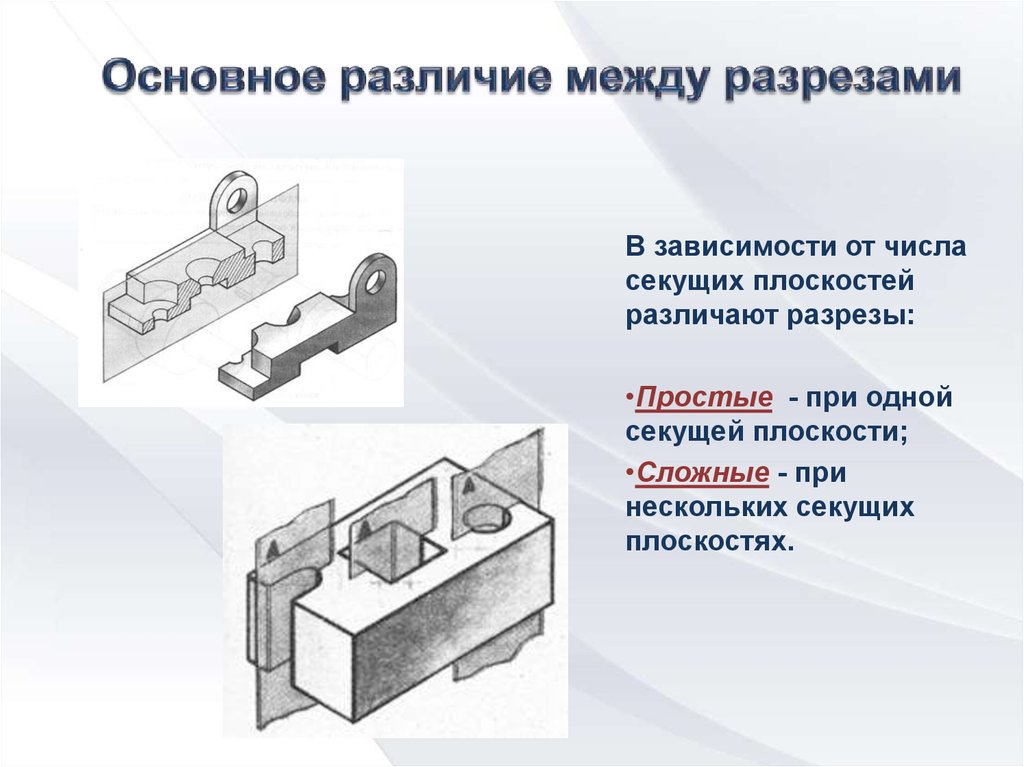 Изображения на чертеже в зависимости от их содержания подразделяют на