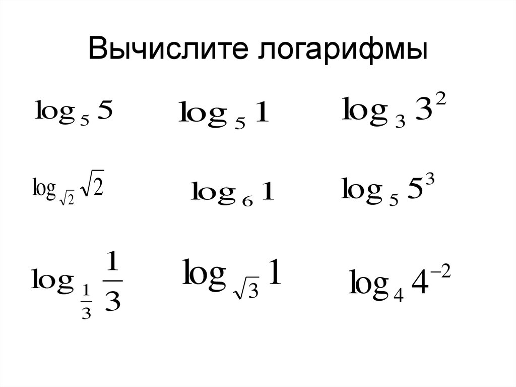 Самостоятельная работа логарифмы ответы. Нахождение логарифмов примеры. Примеры log Вычислите. Вычислить логарифм тренажер.