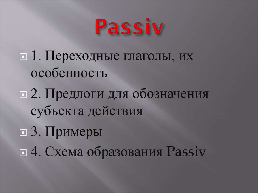 Passiv