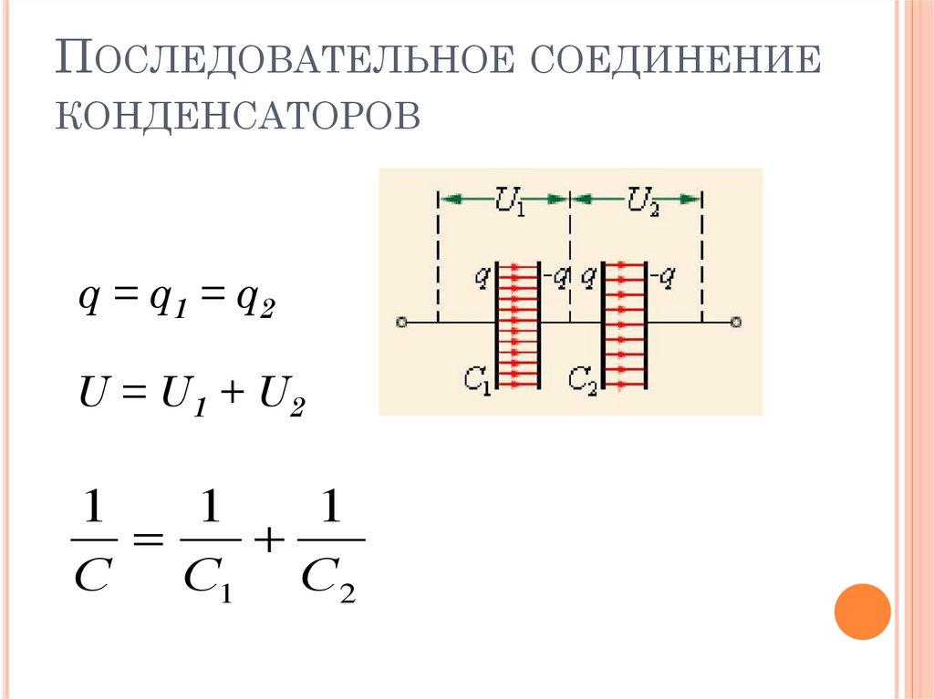 Конденсаторы соединены как показано на рисунке