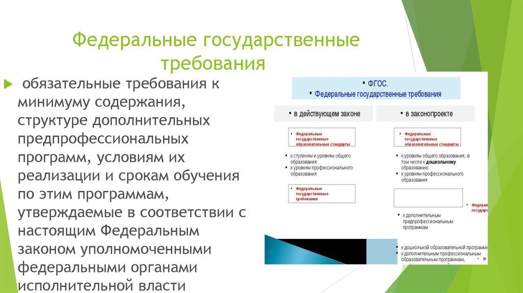 Федеральные государственные требования. Федеральные государственные требования к минимуму содержания. Требования к содержанию государственной программы. Требования к минимуму содержания структуре и условиям реализации. ФГТ требования к структуре.