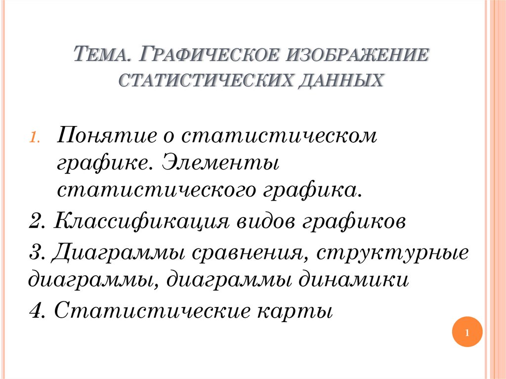 Графический метод изображения статистических данных