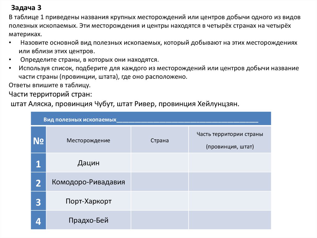 Задание регионального этапа