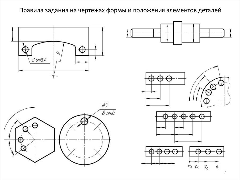 Поверхность покрытия на чертеже