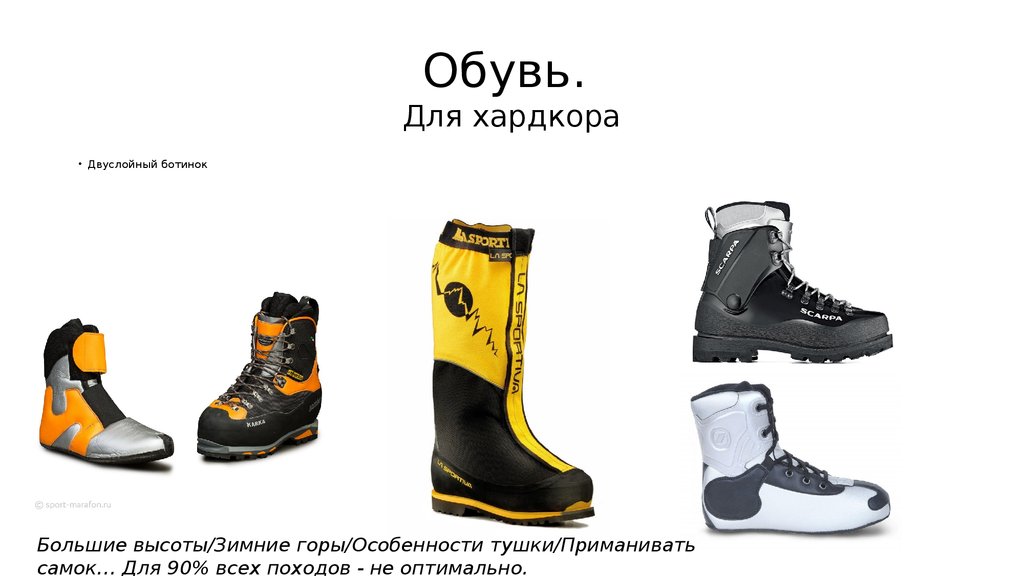 Обувь. Для хардкора