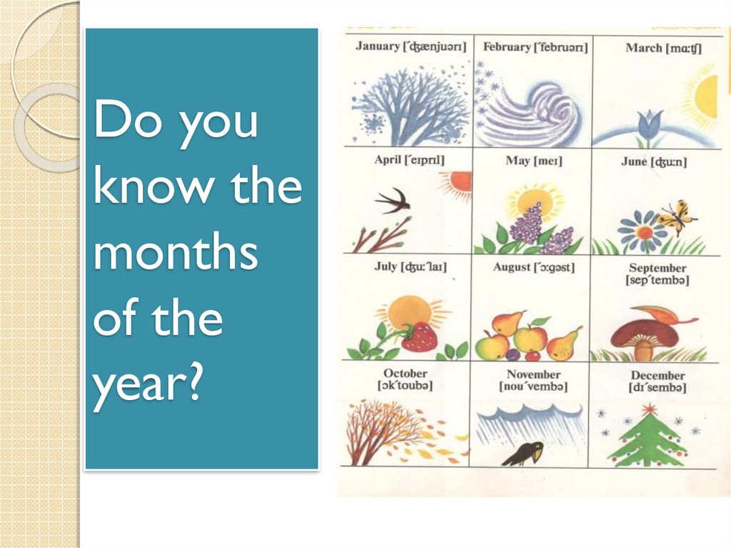 Do you know the months of the year?